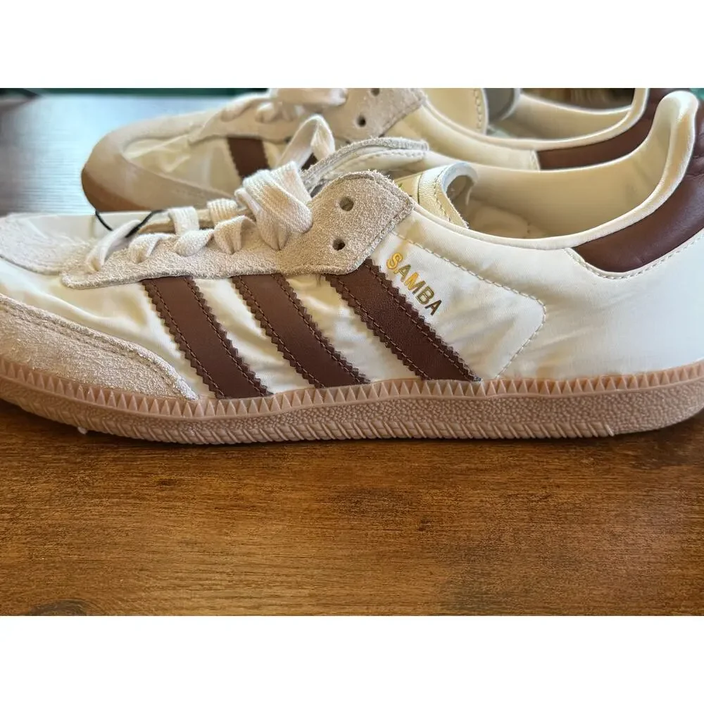 NWT Adidas Samba OG Cream White Preloved Brown Gum Size 7 - Picture 2 of 13